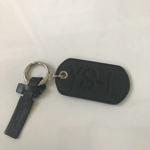 Yves Saint Laurent Leather Keychain. Authentic